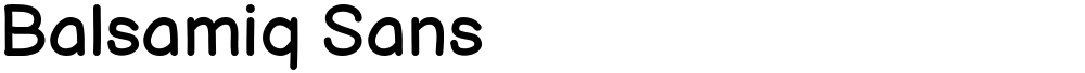 Balsamiq Sans