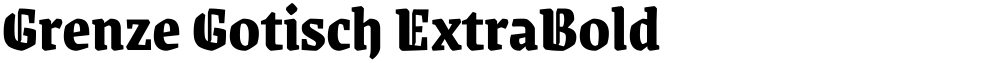 Grenze Gotisch ExtraBold