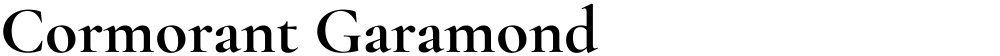 Cormorant Garamond