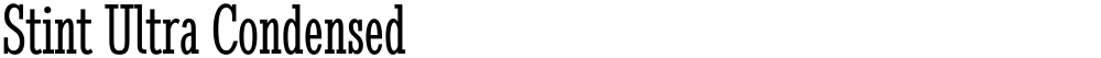 Stint Ultra Condensed