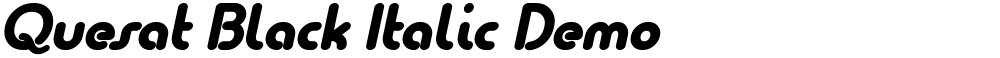 Quesat Black Italic Demo