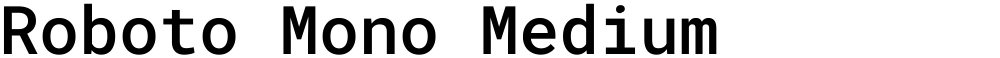 Roboto Mono Medium