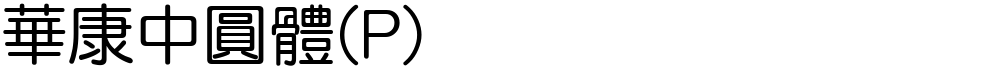 華康中圓體(P)