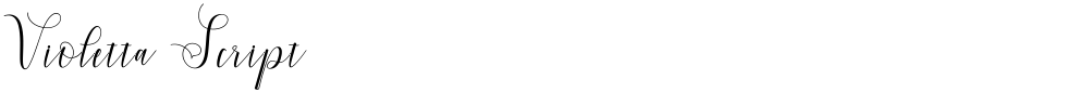 Violetta Script