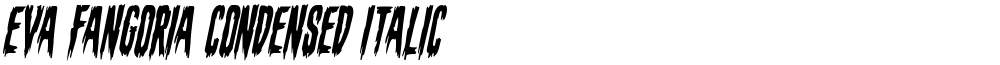 Eva Fangoria Condensed Italic