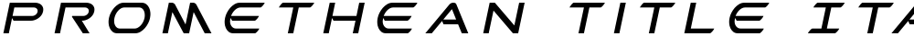 Promethean Title Italic