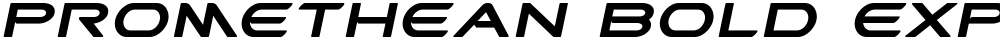 Promethean Bold Expanded Italic