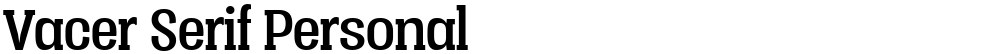 Vacer Serif Personal