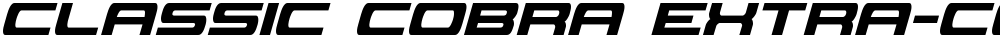 Classic Cobra Extra-Condensed Italic