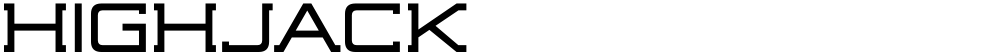 Highjack - 字体小镇