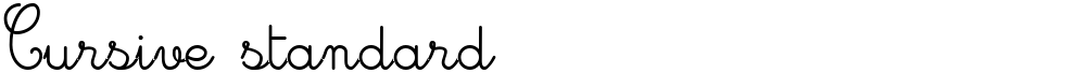 Cursive standard
