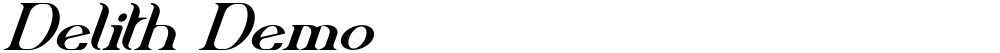 Delith Demo - 字体小镇